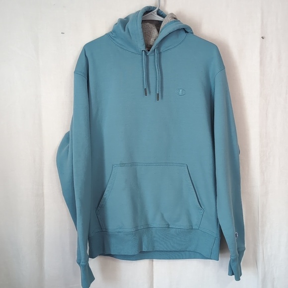 Champion Tops - Champion Authentic Athleticwear Teal Hooded Sweatshirt Size Medium